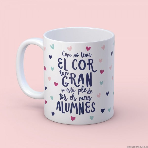 Taza “Corazón grande profe"