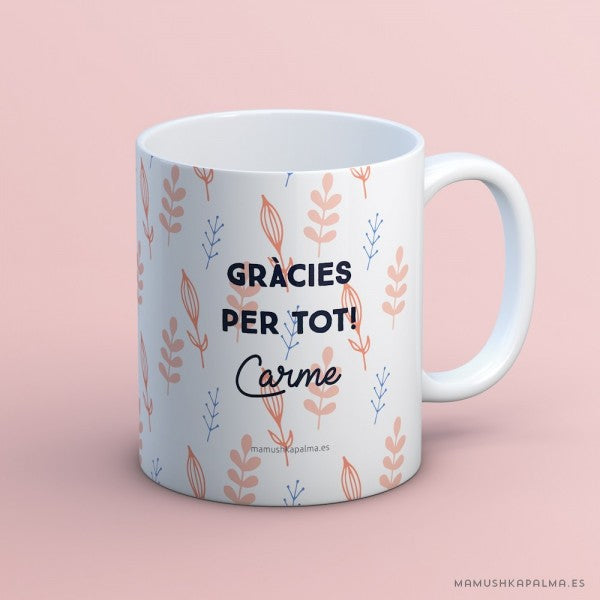 Taza “Profe eres única”