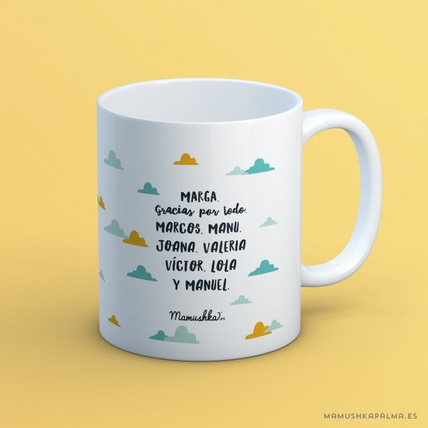 Taza "Cambiarán el mundo"