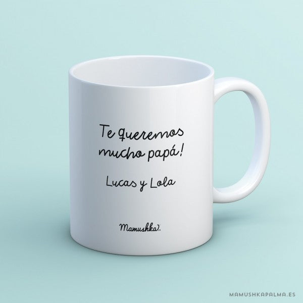 Taza “Padre palabras”