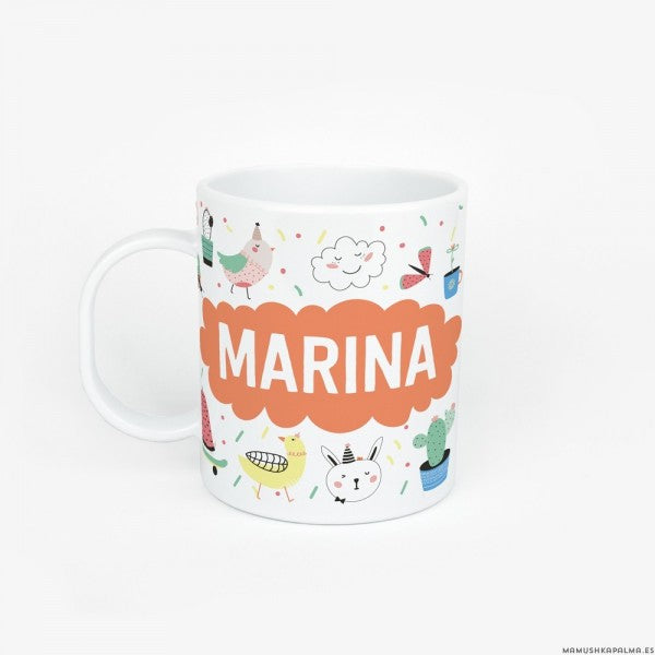 Taza plastica