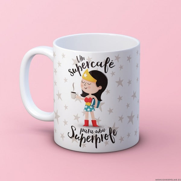 Taza “Un/a supercafé para un/a superprofe"