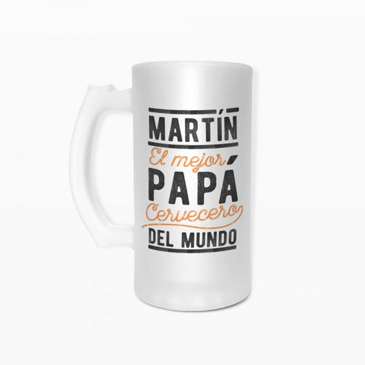 Jarra de cerveza "Mejor papá"