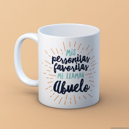 Taza “Mis personas favoritas me llaman abuelo”