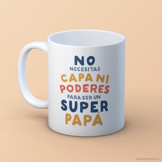Taza “ni capa ni poderes”
