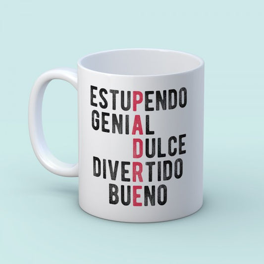 Taza “Padre palabras”