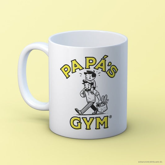 Taza “Papa's gym”