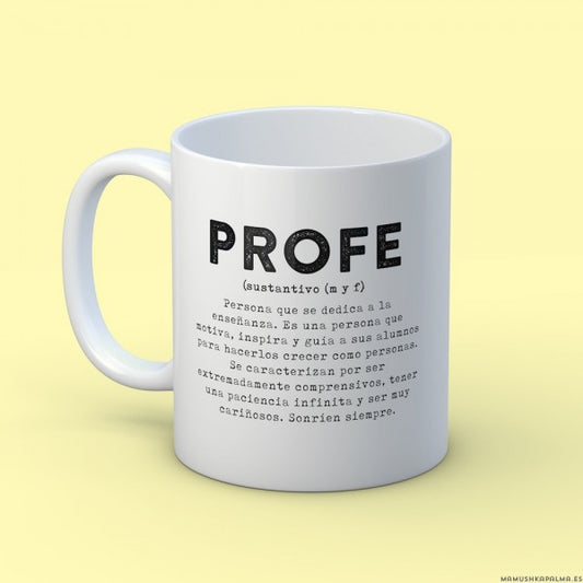 Taza “Profe definición"