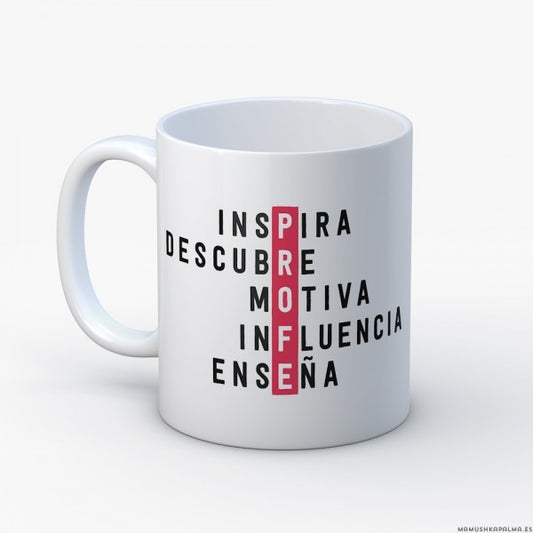 Taza “PROFE palabras"